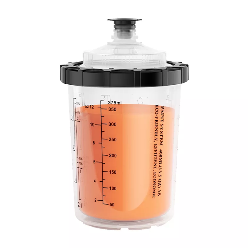 400ML Disposable Paint Cup System 2.0 သည် ခေတ်မီမော်တော်ကားနှင့် စက်မှုပန်းချီအတွက် စမတ်အကျဆုံးရွေးချယ်မှုဖြစ်သည်