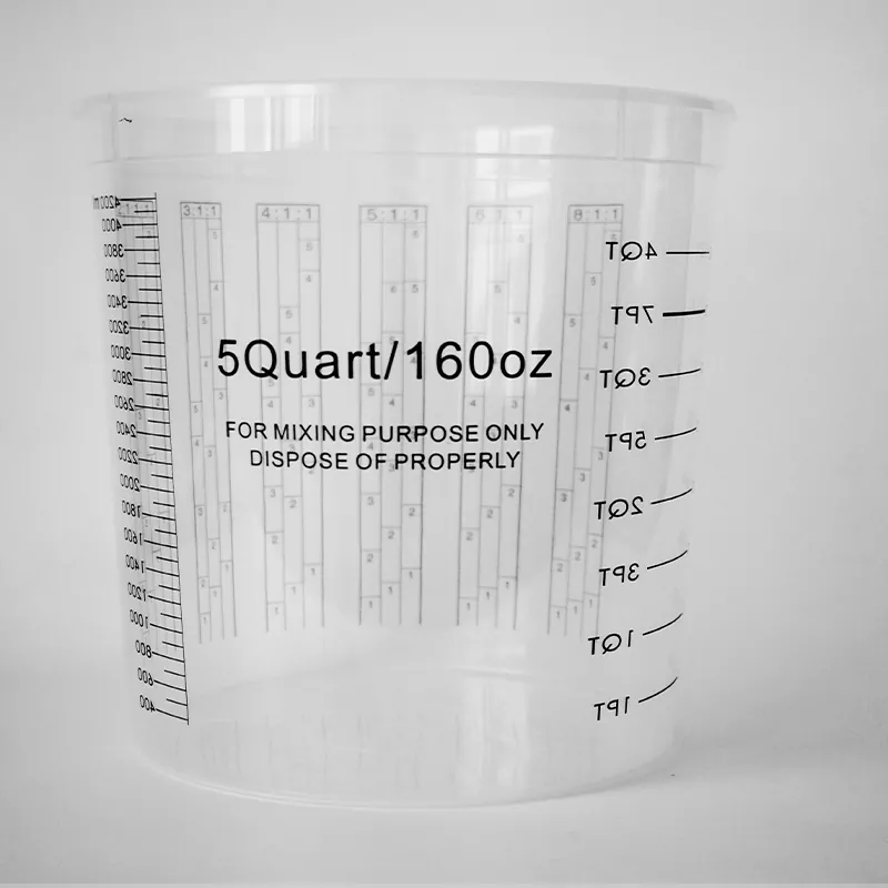 5000ml pp မော်တော်ကားဆေးသုတ်ခွက်အဖုံးနှင့်အတူခွက်